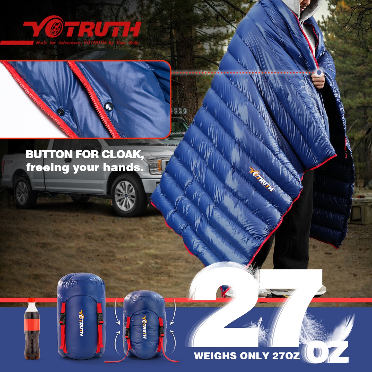 Ultralight 27oz Down Sleeping Bag