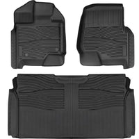 Yotruth Floor Mats for 2015-2024 Ford F150 SuperCrew Cab including 22-24 Lightning w/o Fold Flat Storage - YOTRUTH