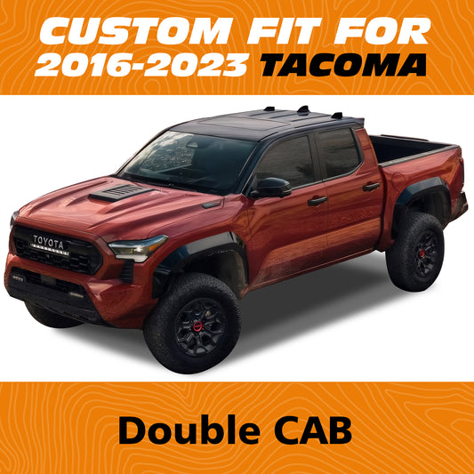 Yotruth for Tacoma Seat Covers Custom Fit For 2016-2023 Crew Double Access Cab/Extended Cab Toyota Tacoma Black